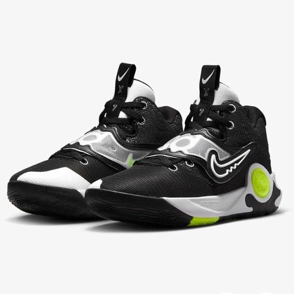 🆕 NEW Nike KD Trey 5 X Basketball Shoes WHITE/BLACK/VOLT Mens 13  DD9538-007 - Picture 1 of 8